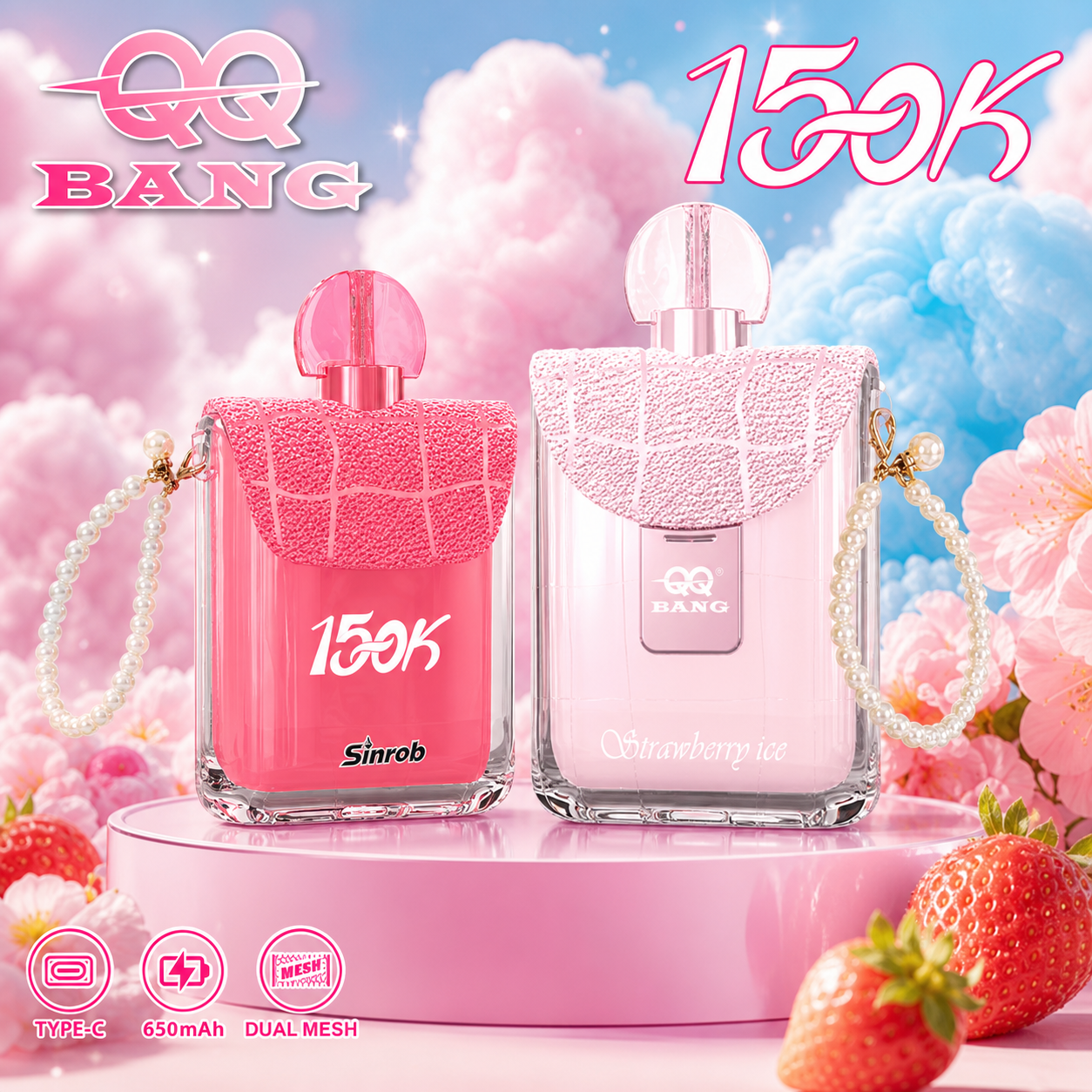 QQ Bang Perfume 150K – 150,000 Puffs Single Flavor - immagine 2