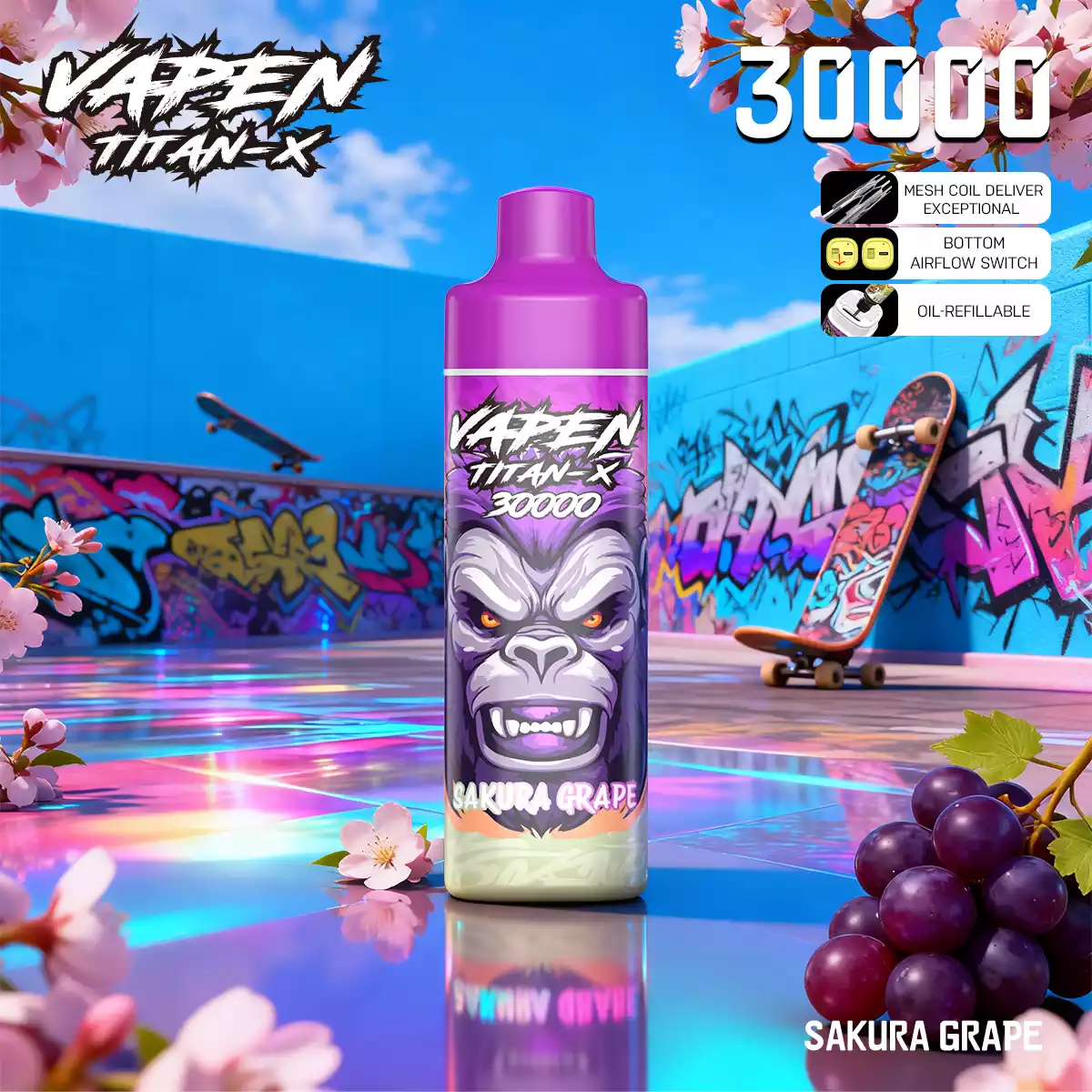 VAPEN TITAN-X 30000PUFFS(50 PCS)EU - immagine 2