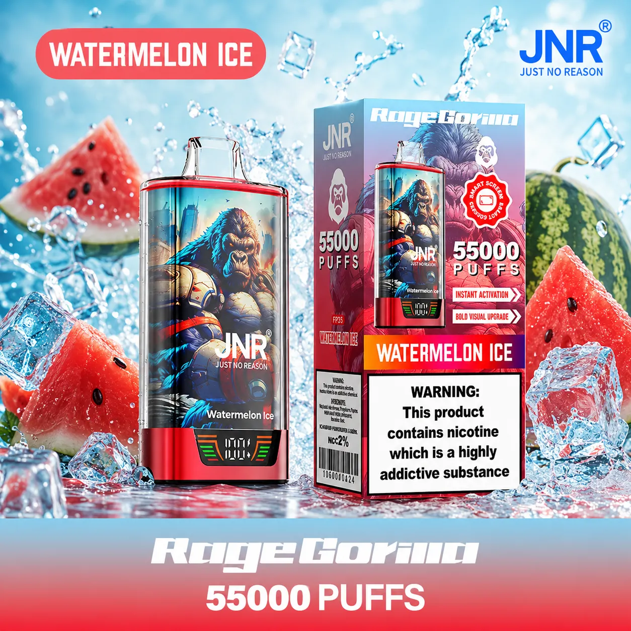 JNR Rage Gorilla Vape | 55000 Puffs (50 PCS) - immagine 12