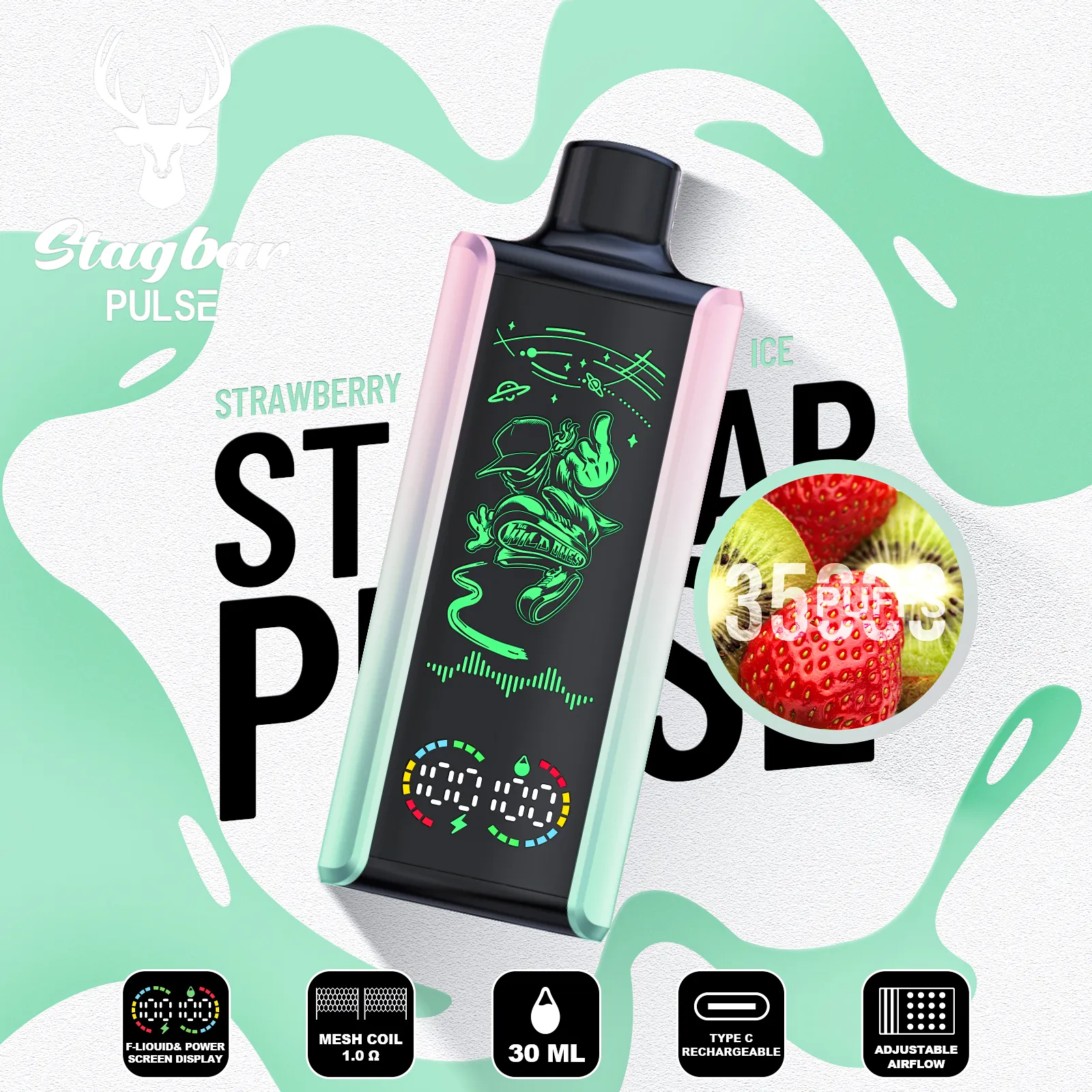 stag bar Pulse 35K Puffs(50PCS)EU - immagine 5