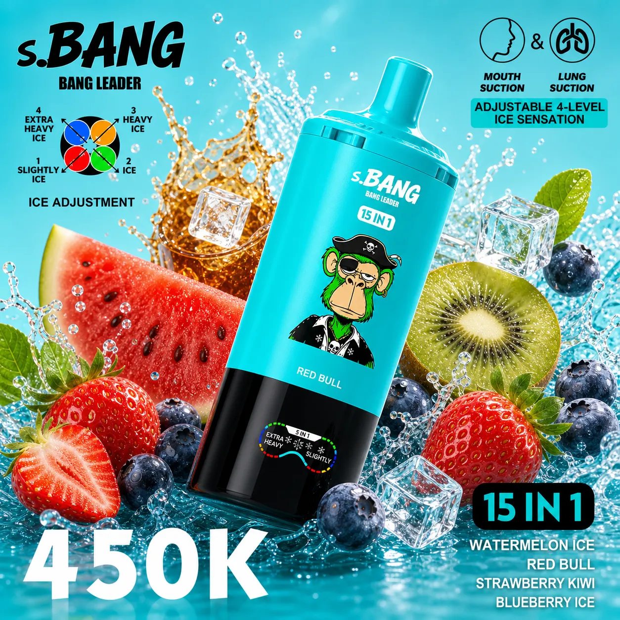 Bang Leader 450K - 450,000 Puffs 15-in-1 Flavor System - immagine 11
