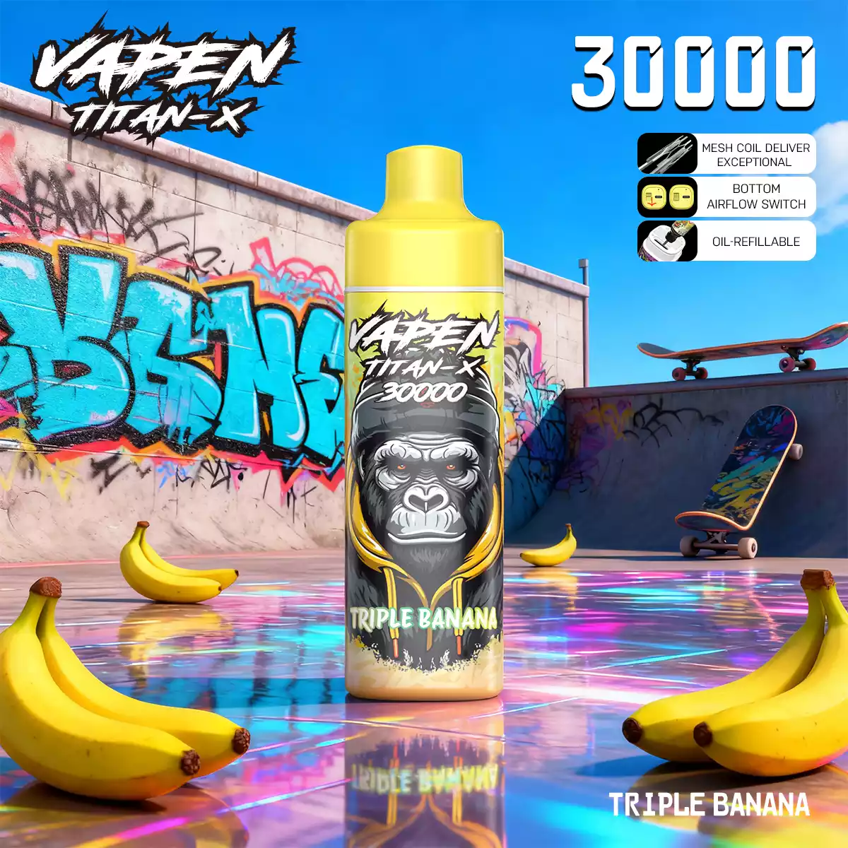 VAPEN TITAN-X 30000PUFFS(50 PCS)EU - immagine 5