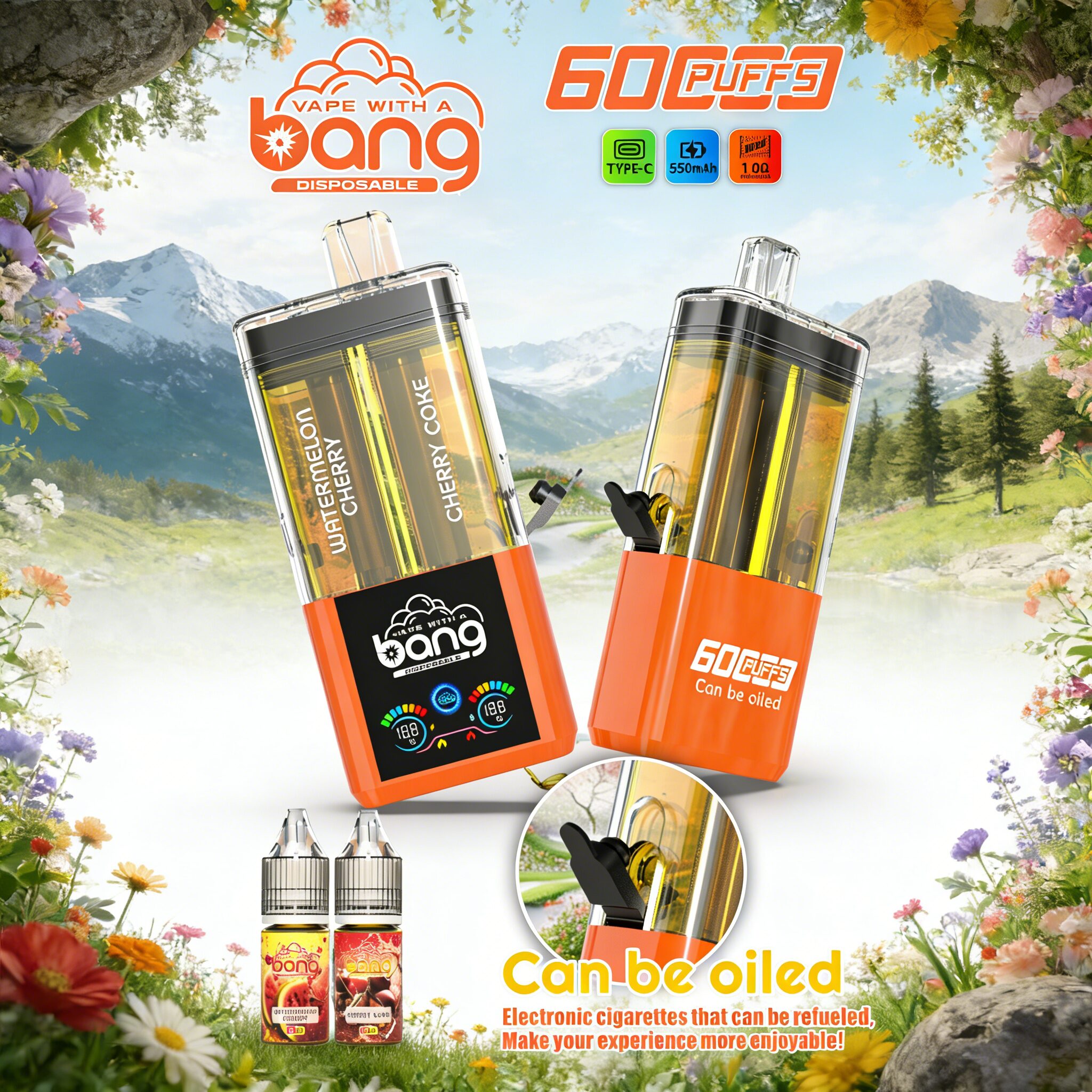 Bang Dual Refillable Oil 60K Vape | 60000 Puffs - immagine 8