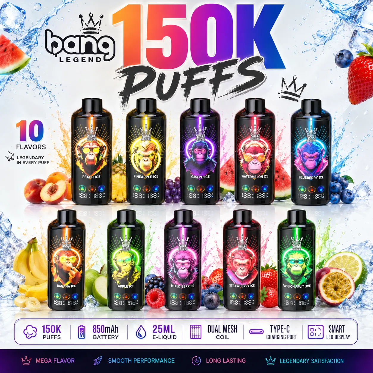 Bang Legend 150k Puffs(10PCS)EU - immagine 2