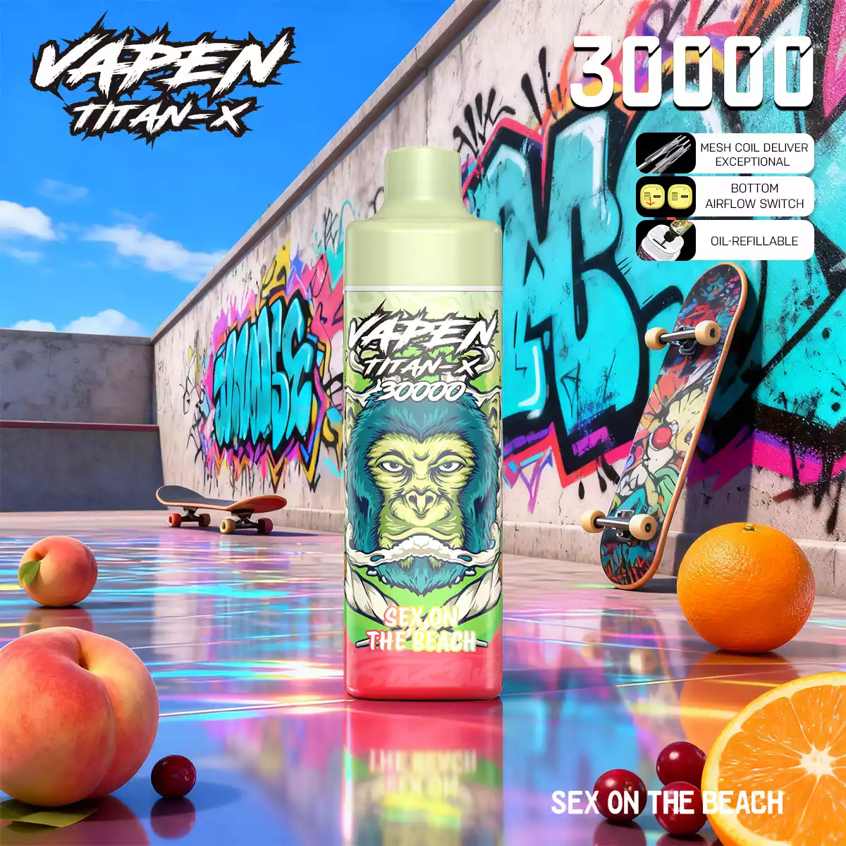 VAPEN TITAN-X 30000PUFFS(50 PCS)EU - immagine 7