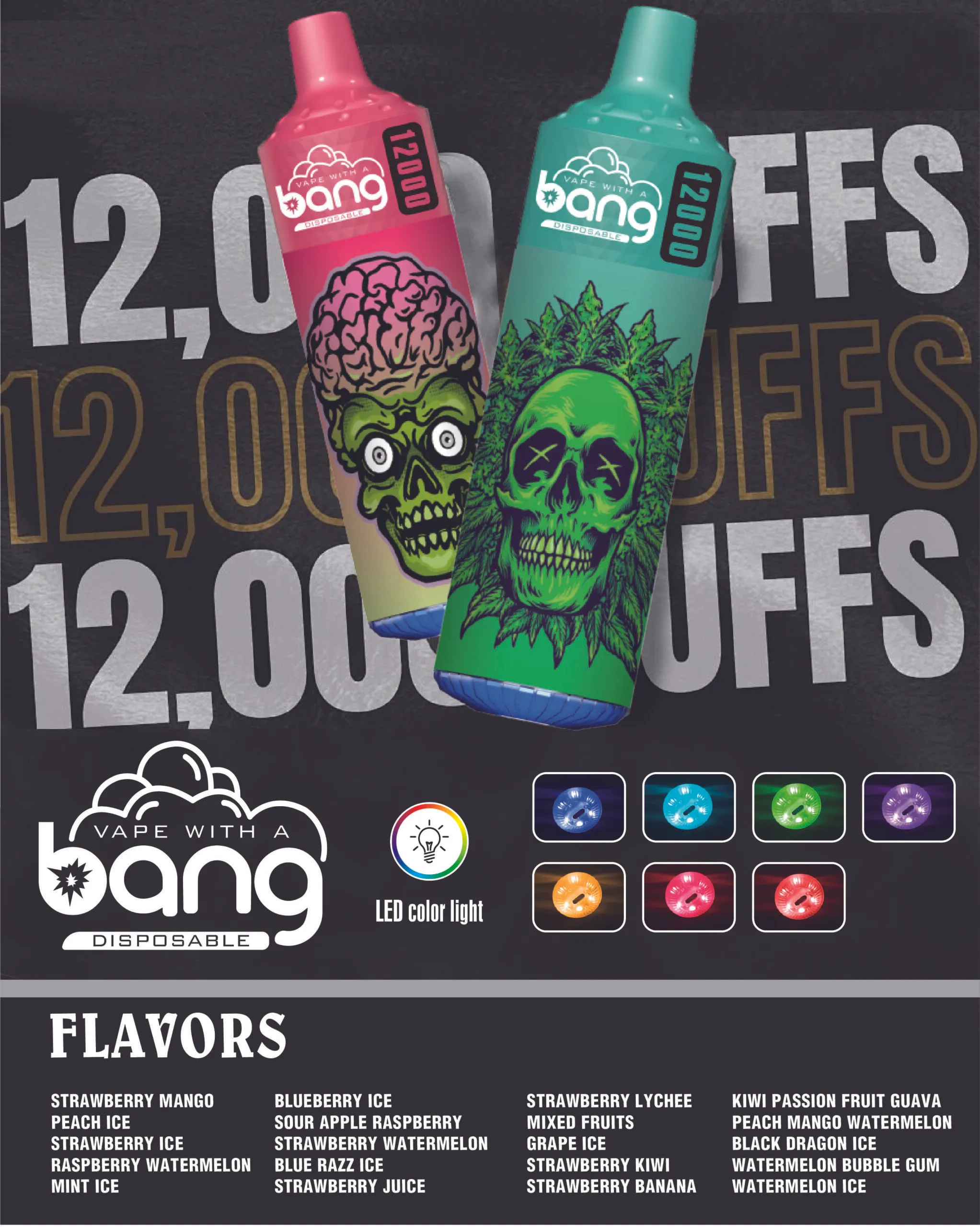 Bang 12000 Puffs Disposable Vape (10PCS)EU