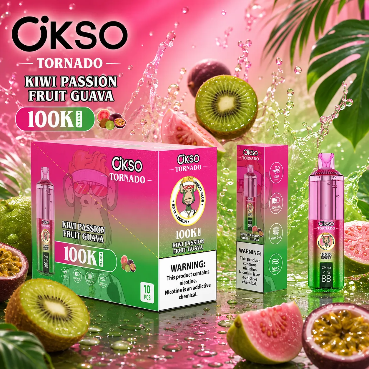OKSO Tornado 100K Disposable Vape - immagine 5