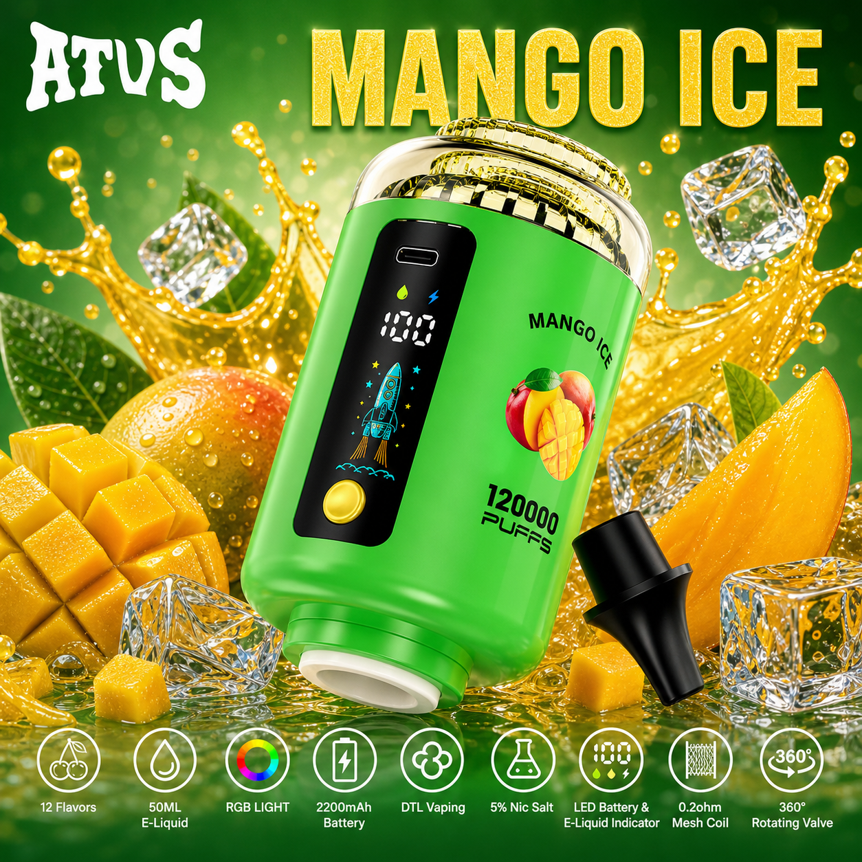 ATVS 120K Vape | 120000 Puffs - immagine 10