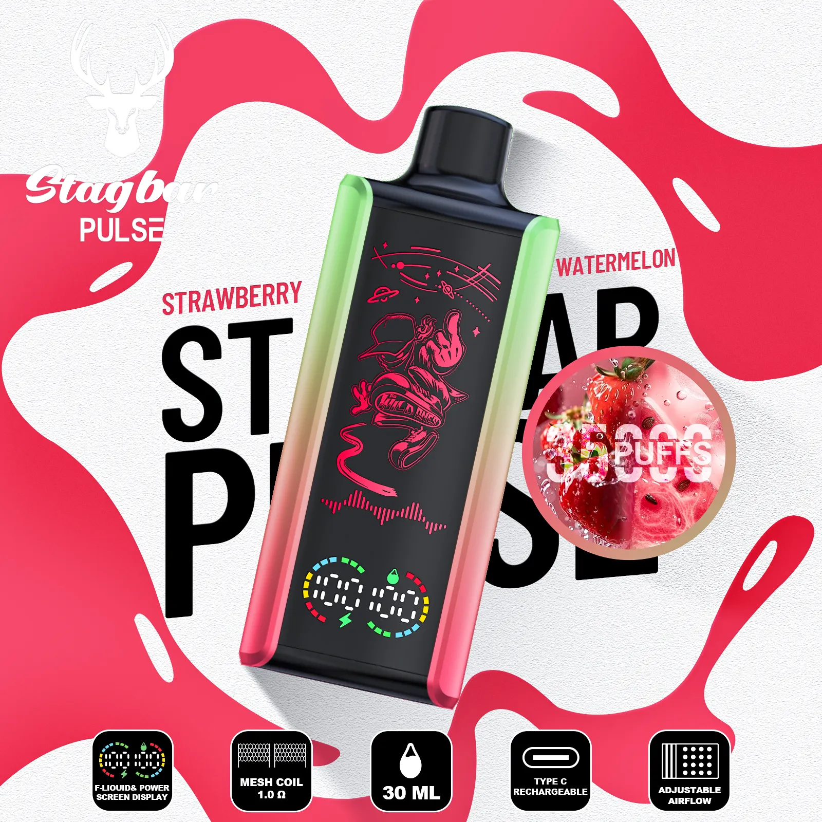 stag bar Pulse 35K Puffs(50PCS)EU - immagine 4