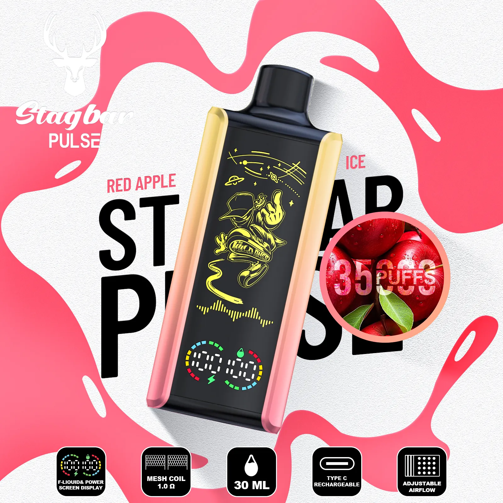 stag bar Pulse 35K Puffs(50PCS)EU - immagine 6
