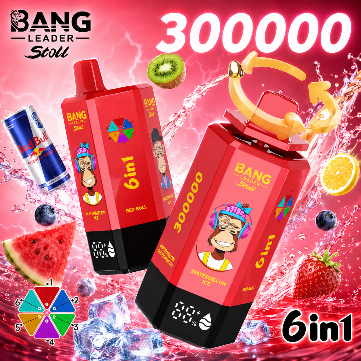 Bang Leader Stoll 300K 6-in-1 Vape | 300000 Puffs(10PCS) - immagine 7