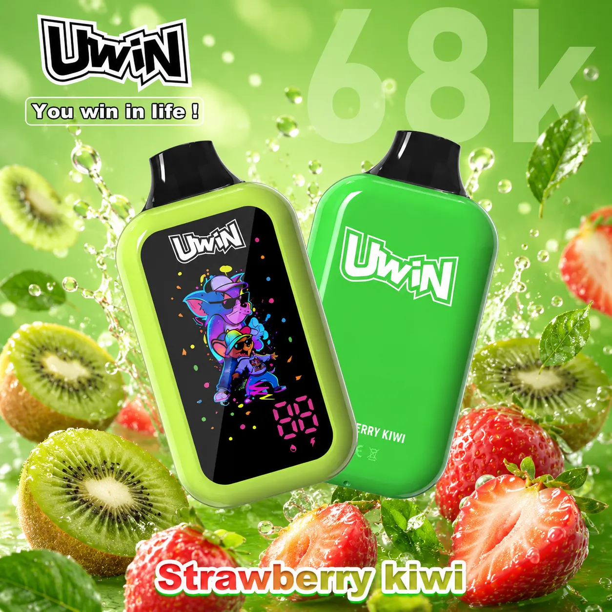 Uwin digital box 68K Vape | 68000 Puffs - immagine 3