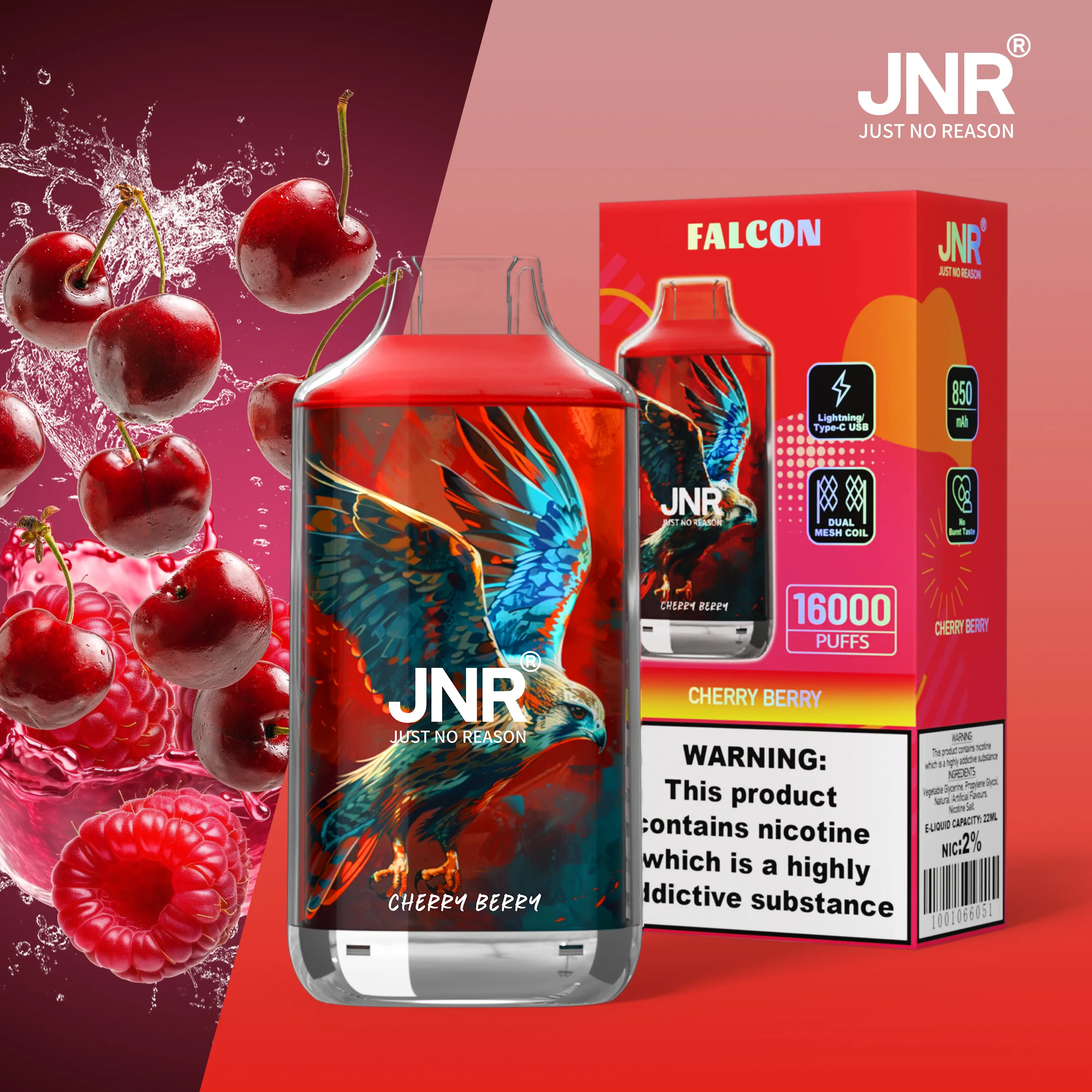 JNR FALON 16000 16K Puffs(10PCS)EU - immagine 53