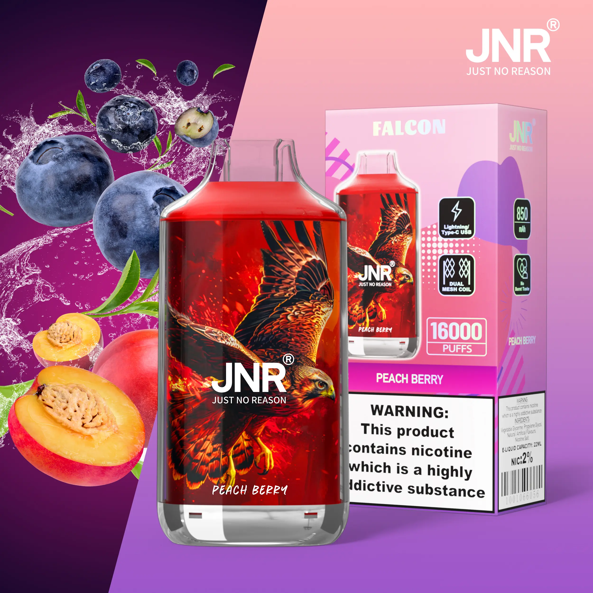 JNR FALON 16000 16K Puffs(10PCS)EU - immagine 34