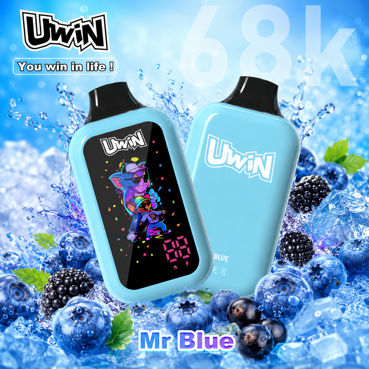 Uwin digital box 68K Vape | 68000 Puffs