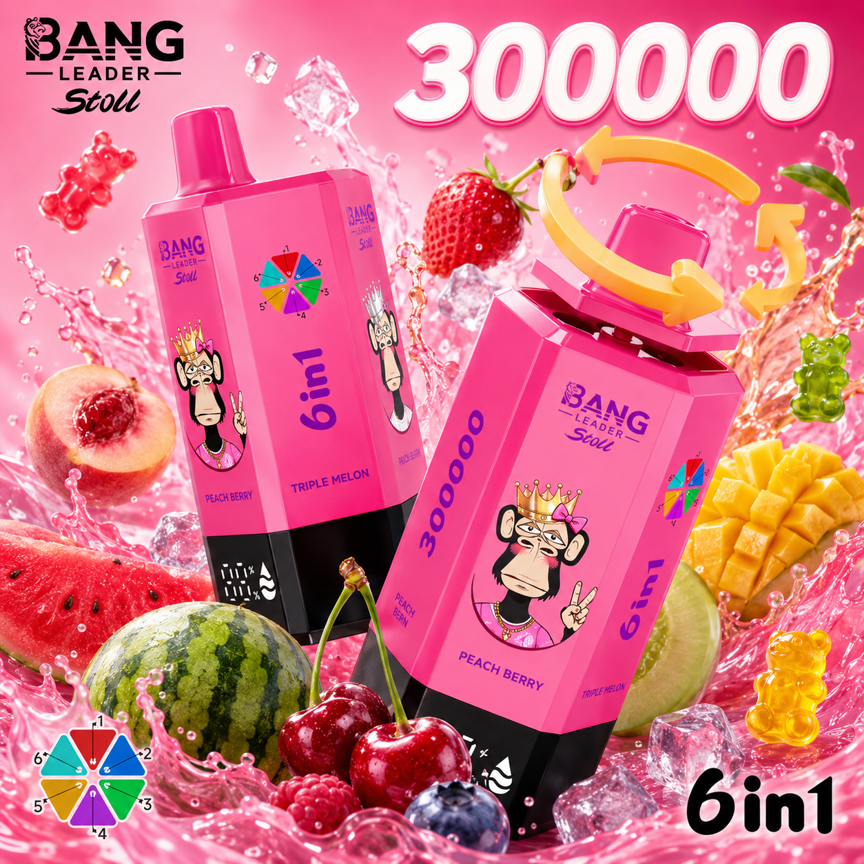 Bang Leader Stoll 300K 6-in-1 Vape | 300000 Puffs(10PCS) - immagine 4