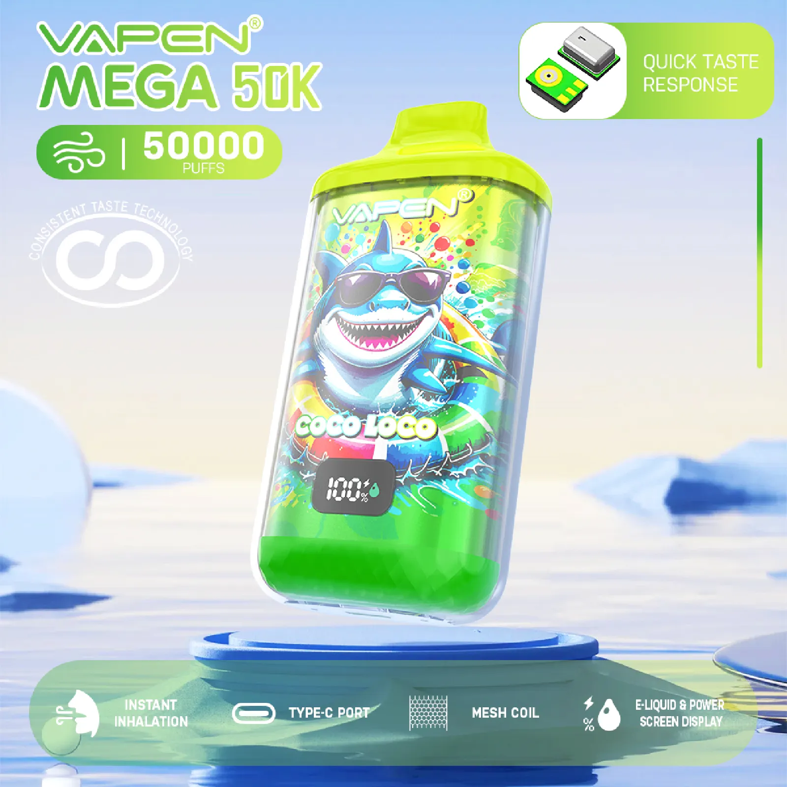 Vapen Mega 50K – Wholesale Vape Europe (50PCS)EU - immagine 6
