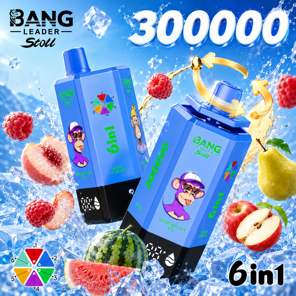 Bang Leader Stoll 300K 6-in-1 Vape | 300000 Puffs(10PCS) - immagine 6