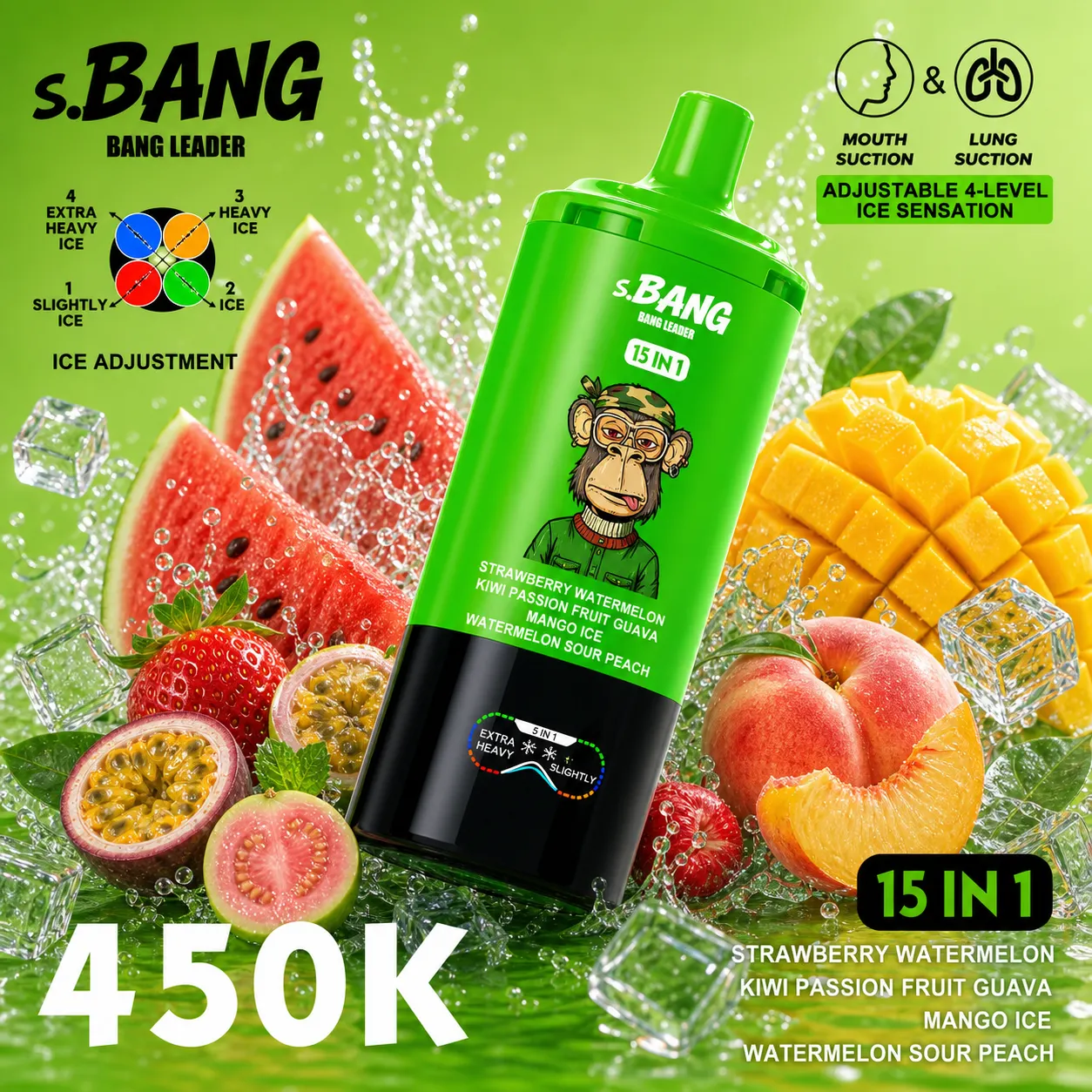 Bang Leader 450K - 450,000 Puffs 15-in-1 Flavor System - immagine 7
