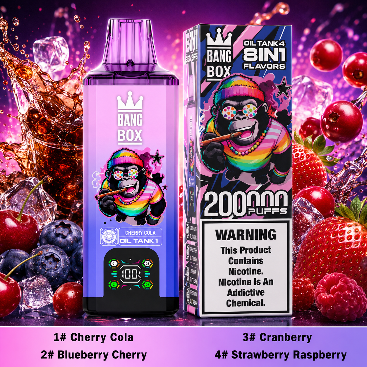 Bang Box 8-in-1 200K Vape | 200000 Puffs(10PCS) - immagine 5