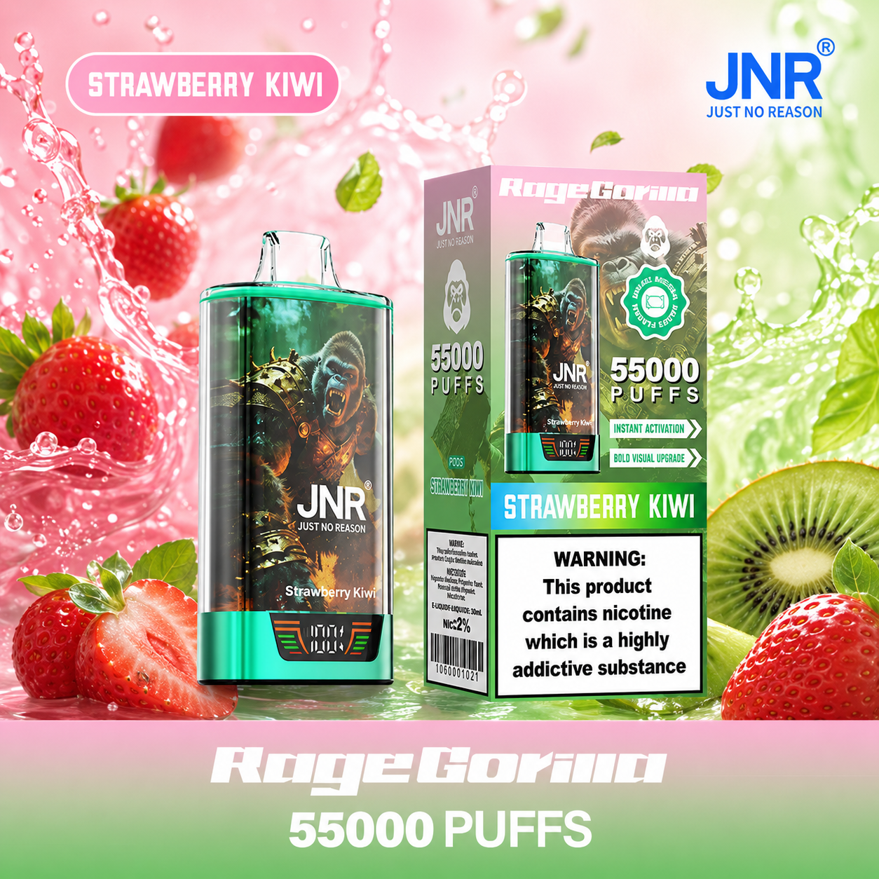 JNR Rage Gorilla Vape | 55000 Puffs (50 PCS) - immagine 21