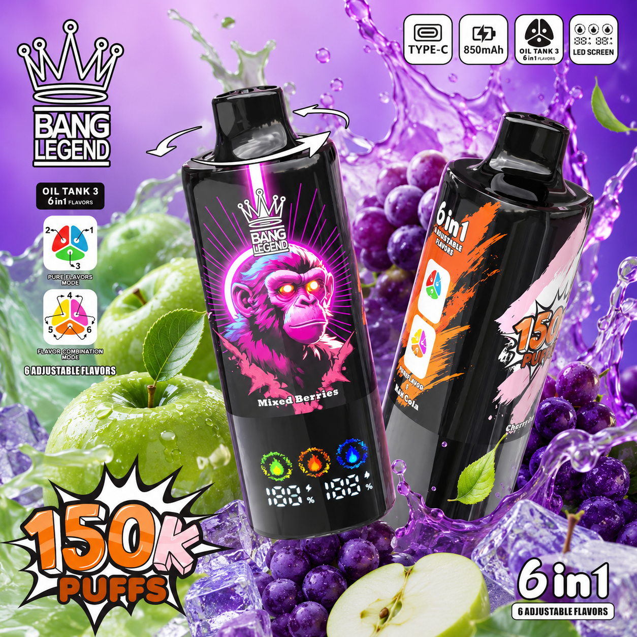 Bang Legend 150k Puffs(10PCS)EU - immagine 3