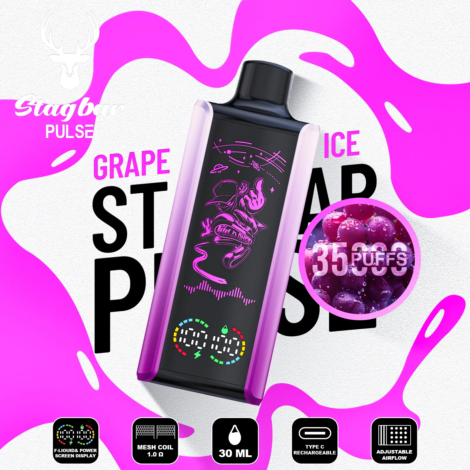 stag bar Pulse 35K Puffs(50PCS)EU - immagine 8