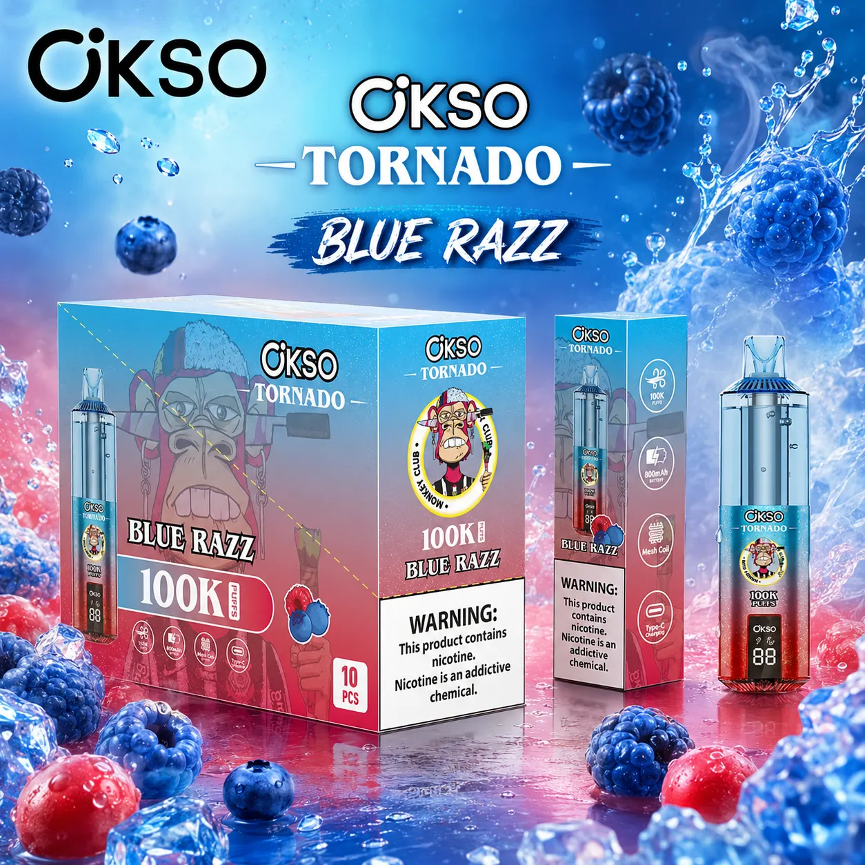 OKSO Tornado 100K Disposable Vape - immagine 13