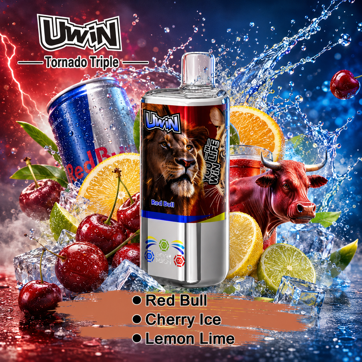 Uwin Tornado Triple 3 in 1 60K Vape | 60000 Puffs - immagine 5