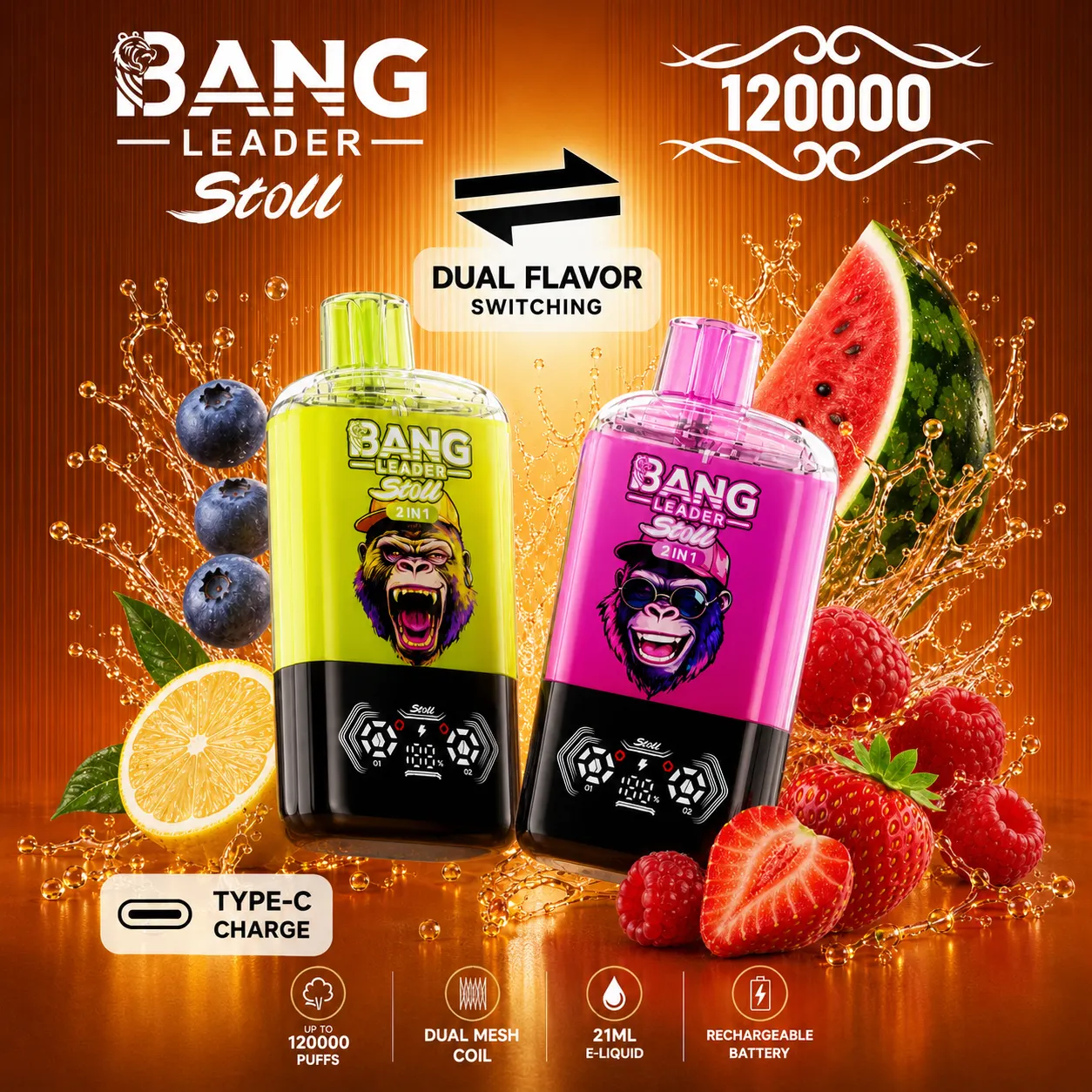 Bang Leader Stoll 120K Vape | 120000 Puffs - immagine 4
