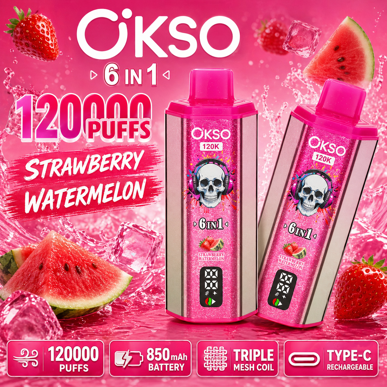 OKSO 6in1 120K Vape | 120000 Puffs - immagine 3