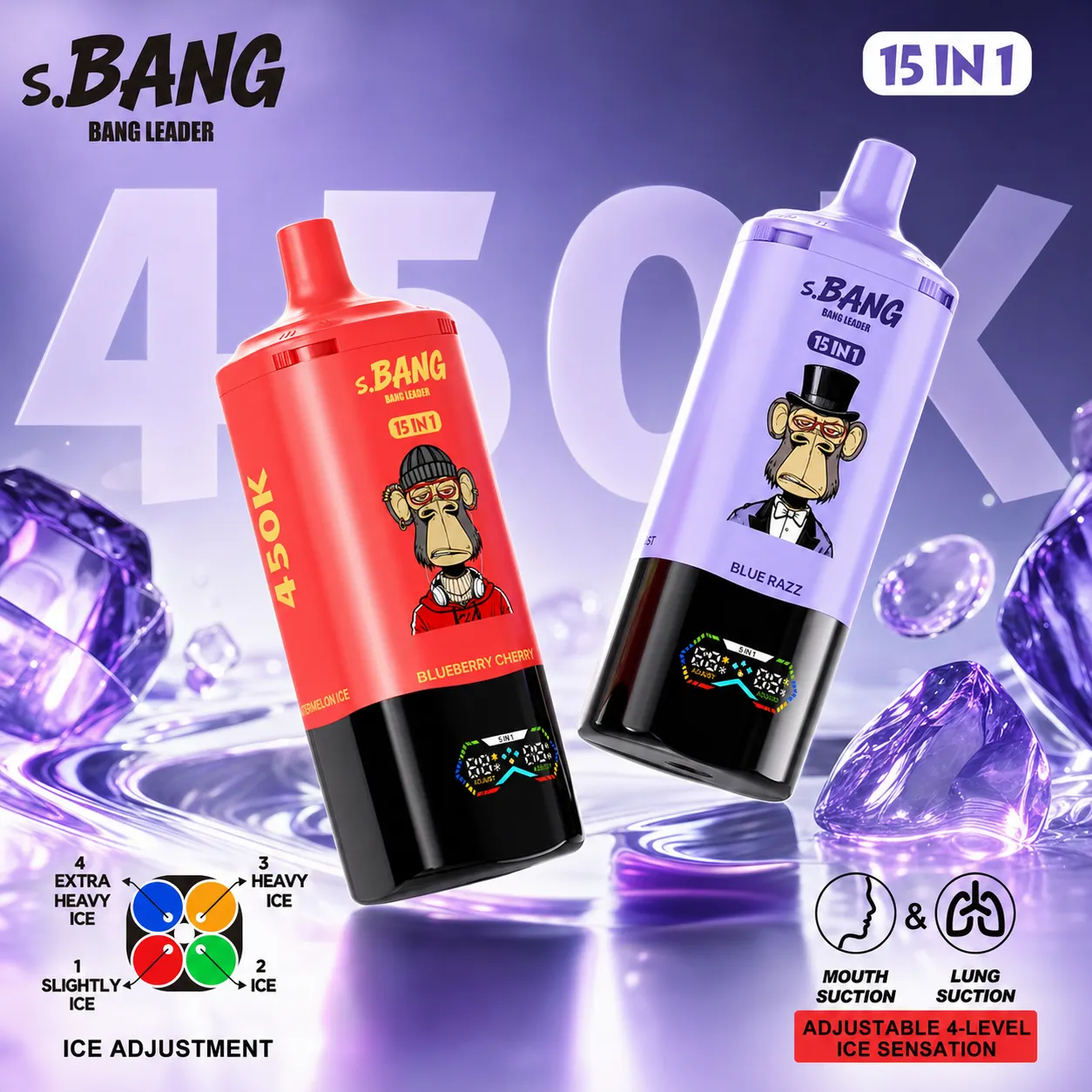 Bang Leader 450K - 450,000 Puffs 15-in-1 Flavor System - immagine 2
