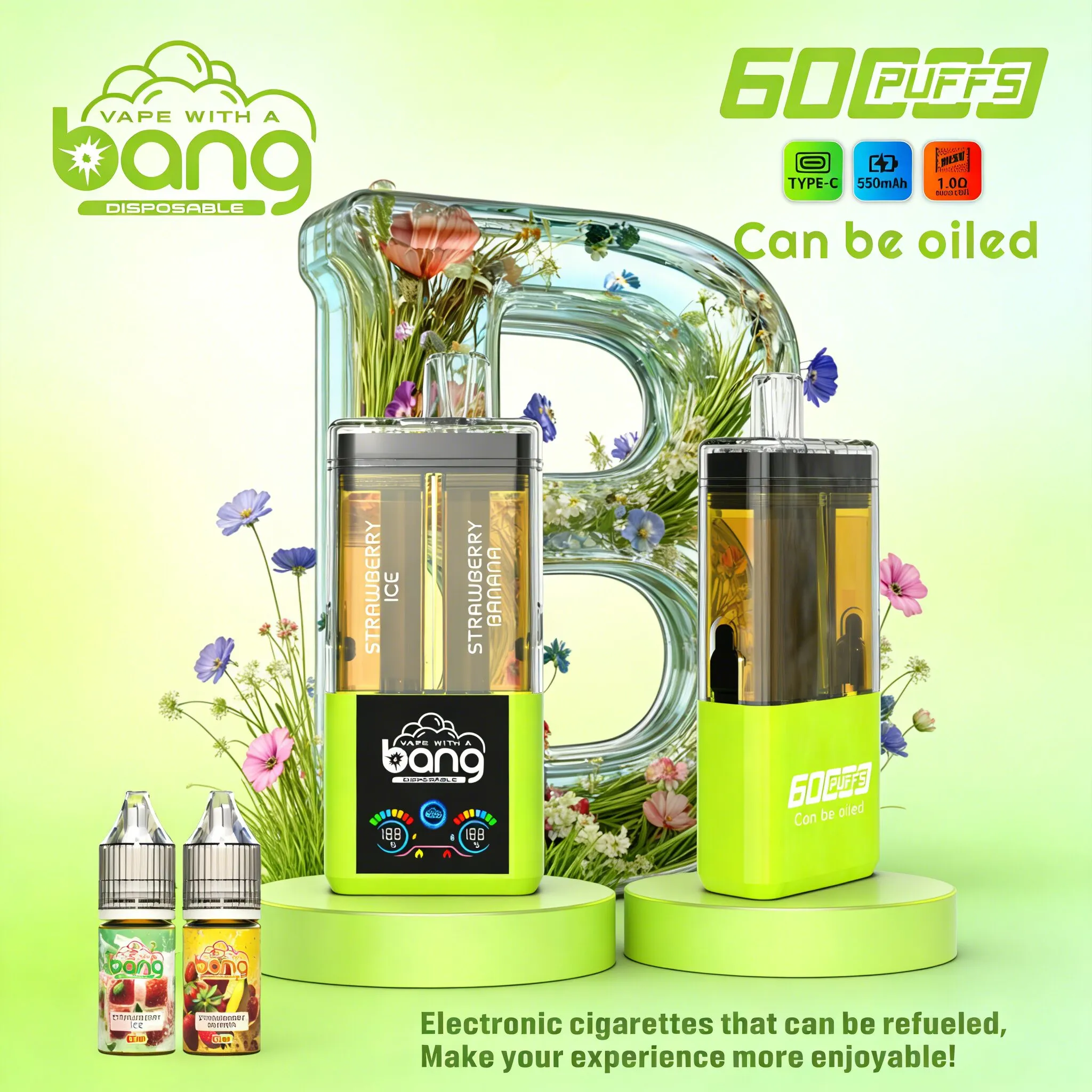 Bang Dual Refillable Oil 60K Vape | 60000 Puffs - immagine 17