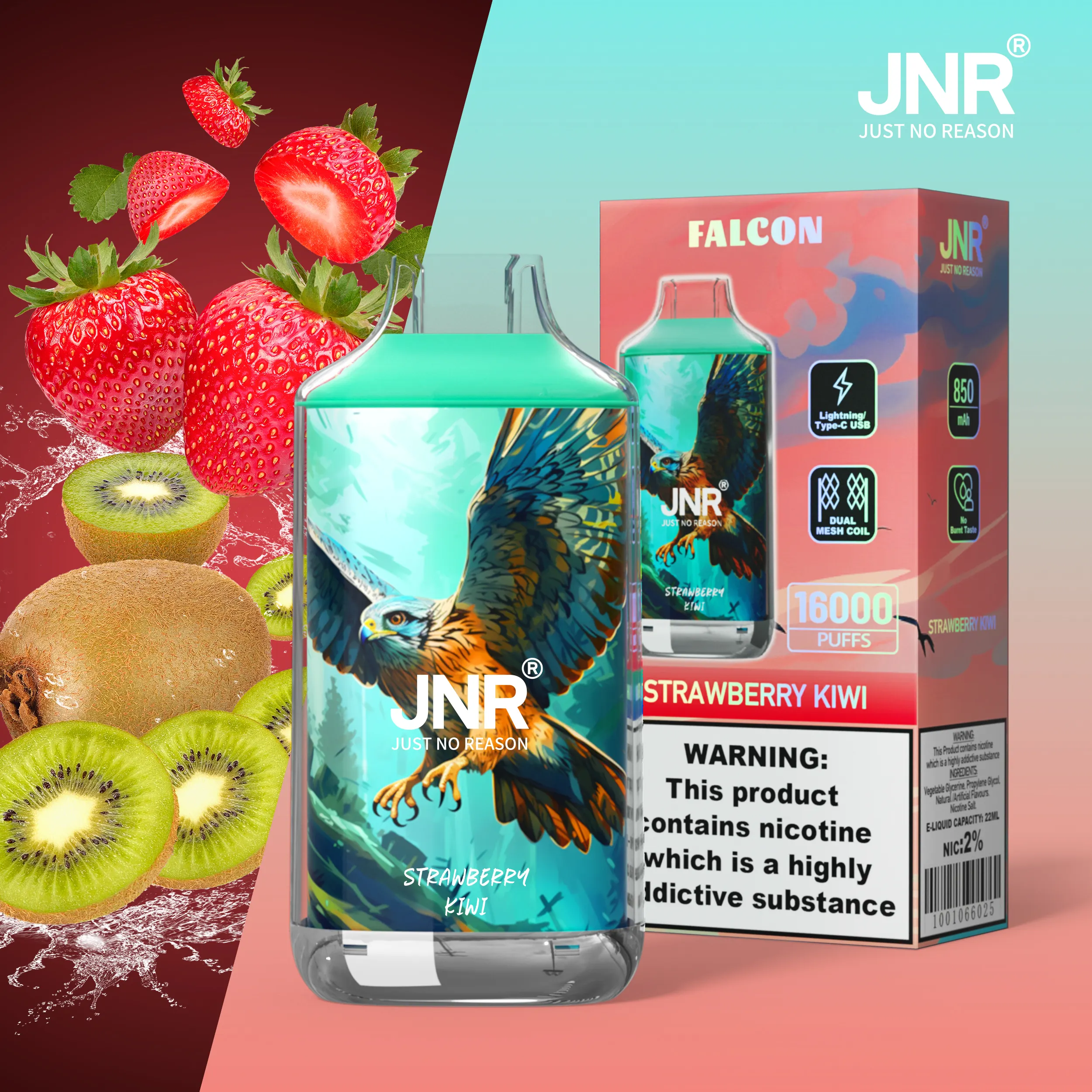 JNR FALON 16000 16K Puffs(10PCS)EU - immagine 17