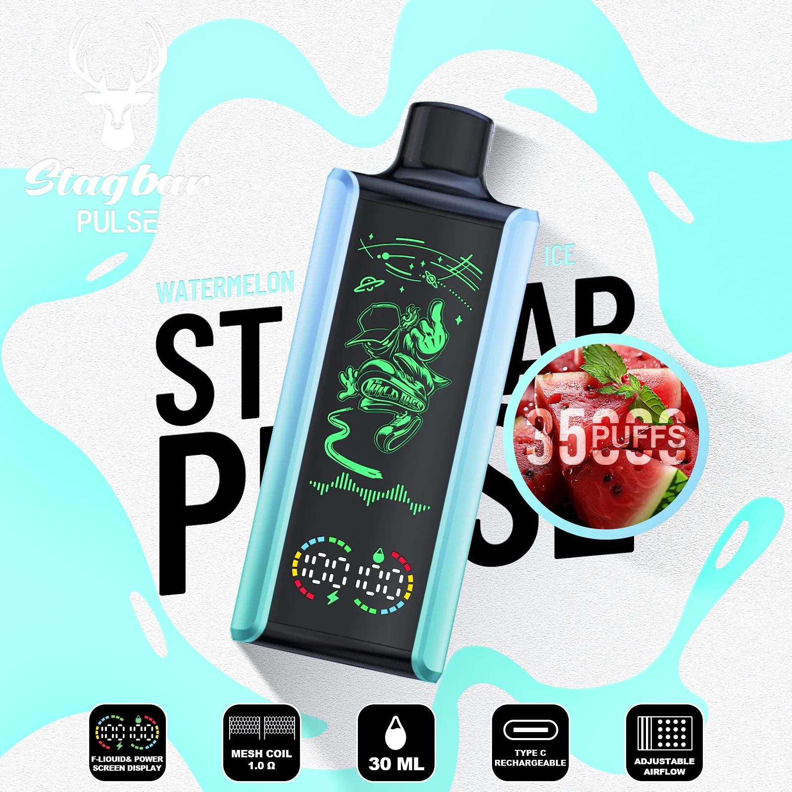 stag bar Pulse 35K Puffs(50PCS)EU - immagine 3