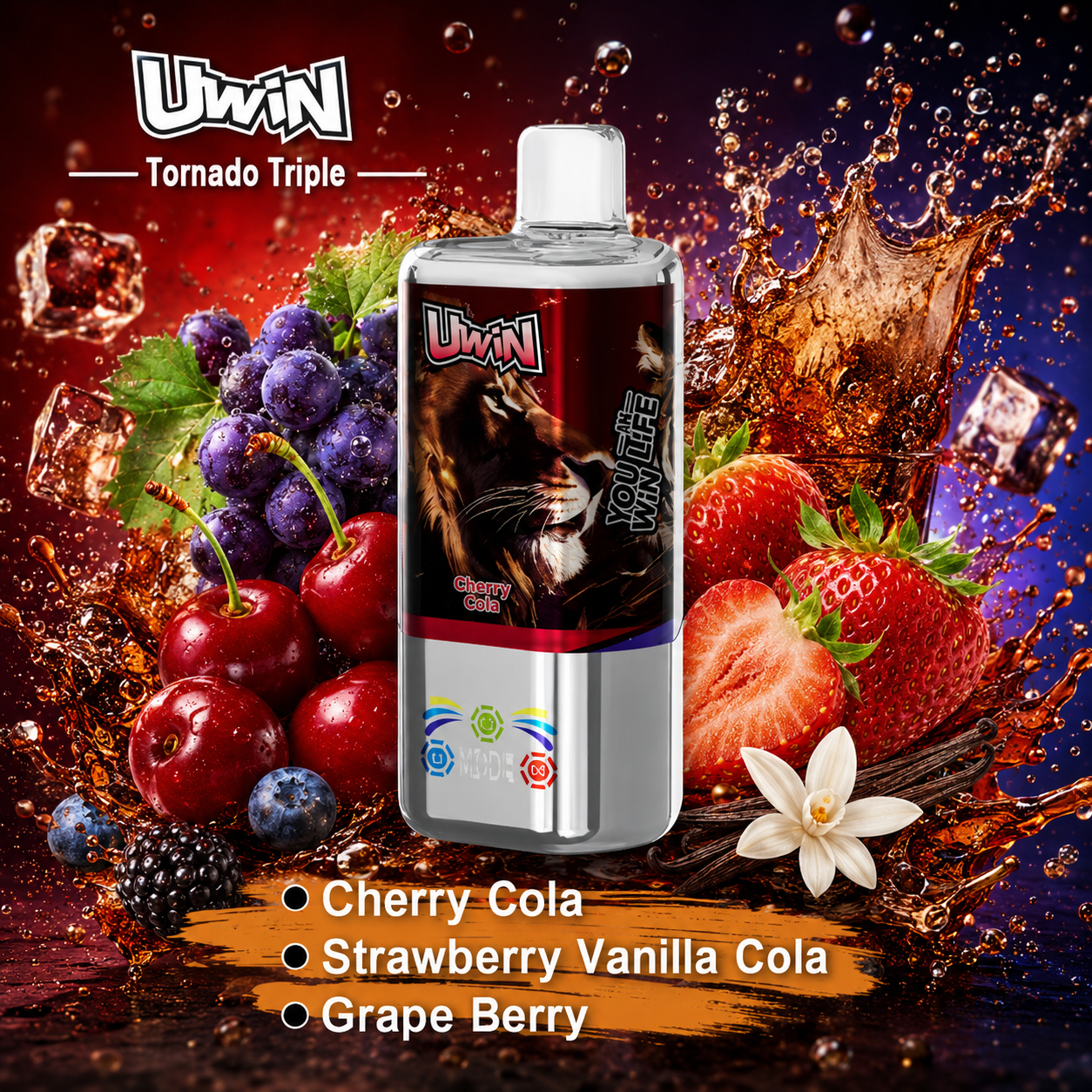 Uwin Tornado Triple 3 in 1 60K Vape | 60000 Puffs - immagine 9