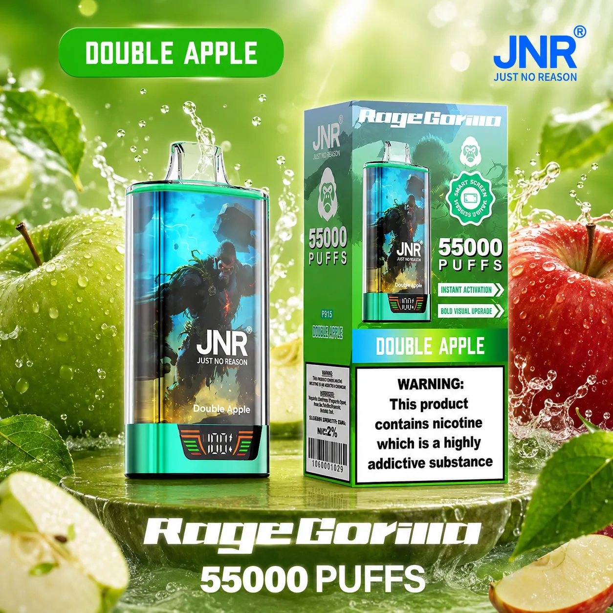 JNR Rage Gorilla Vape | 55000 Puffs (50 PCS) - immagine 10