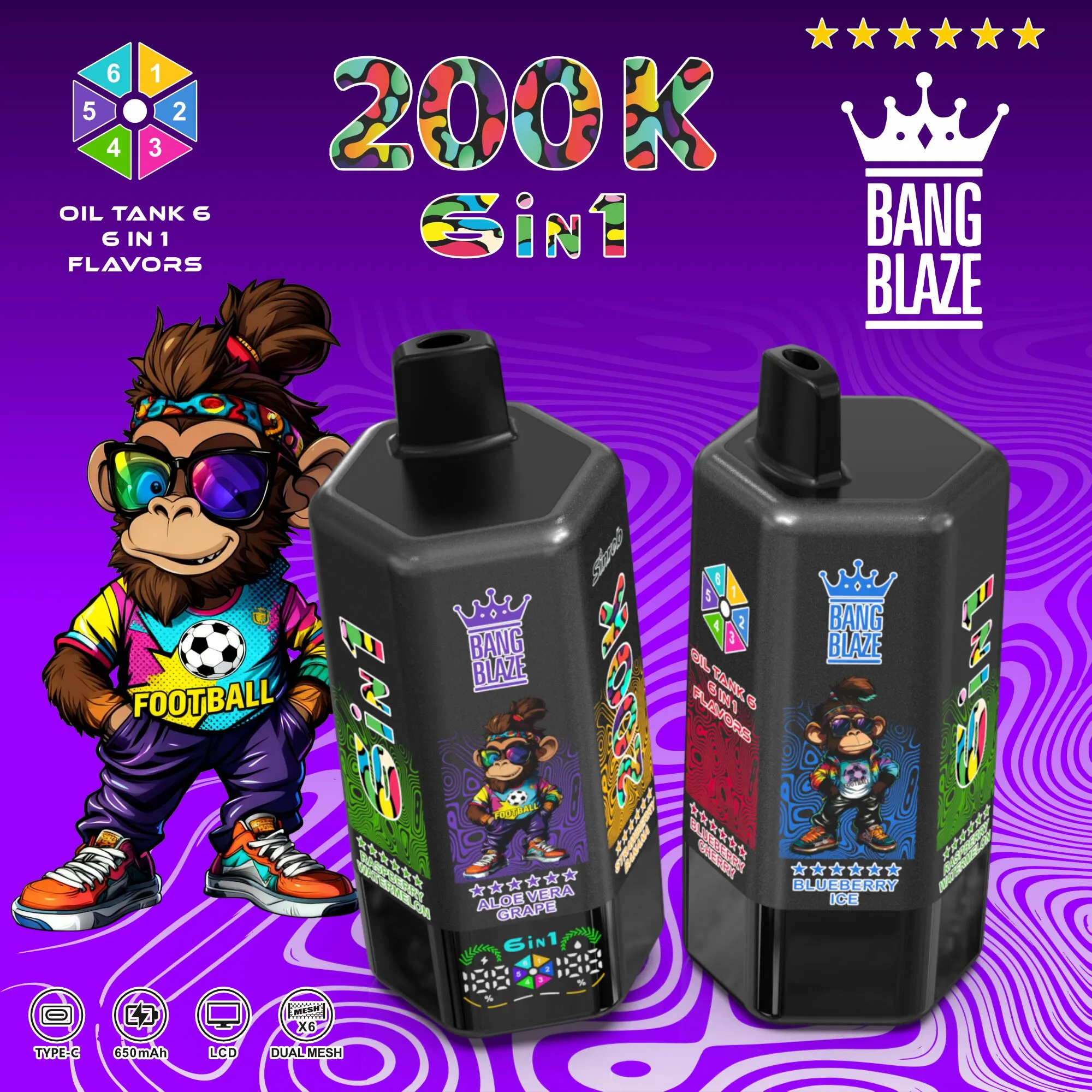 Bang Blaze 200000 200K Puffs(10PCS)EU - immagine 5