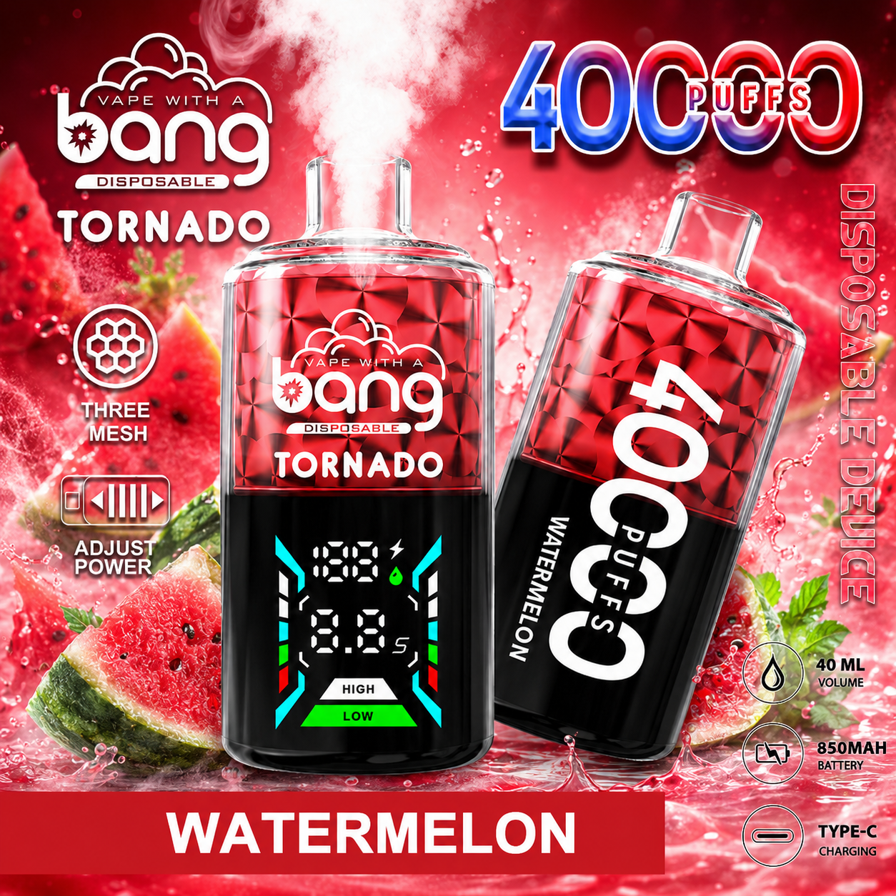 Bang Tornado 40K Vape | 40000 Puffs - immagine 9