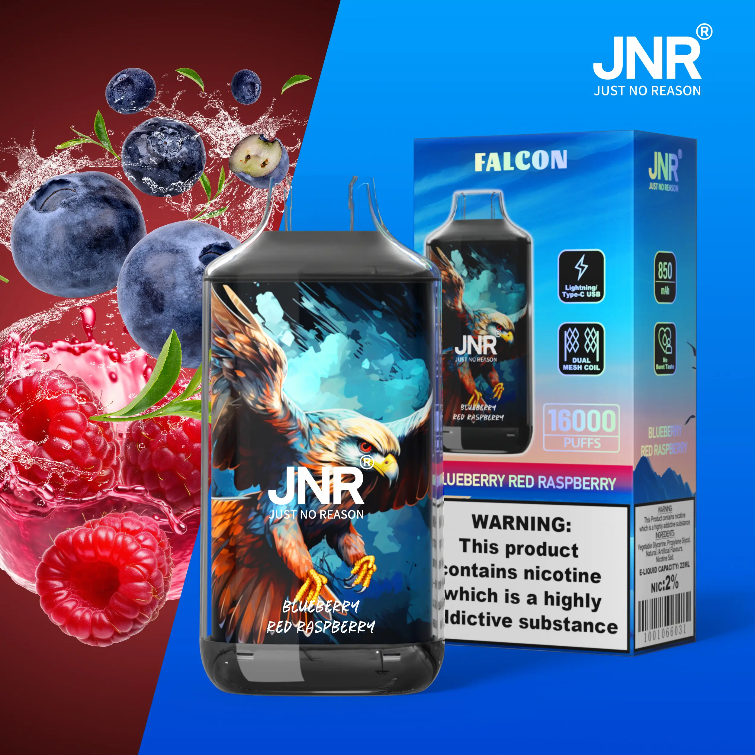 JNR FALON 16000 16K Puffs(10PCS)EU - immagine 56