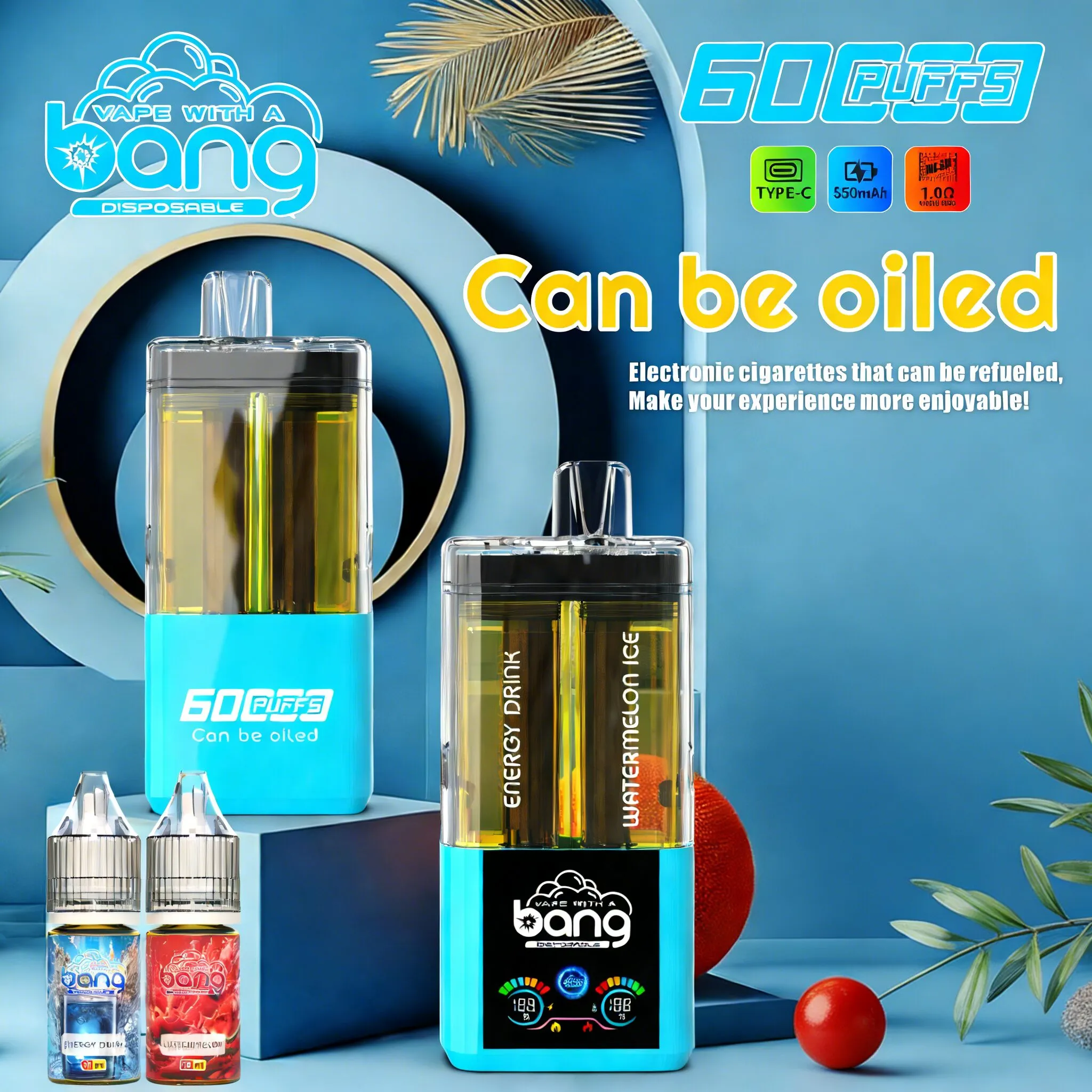 Bang Dual Refillable Oil 60K Vape | 60000 Puffs - immagine 4