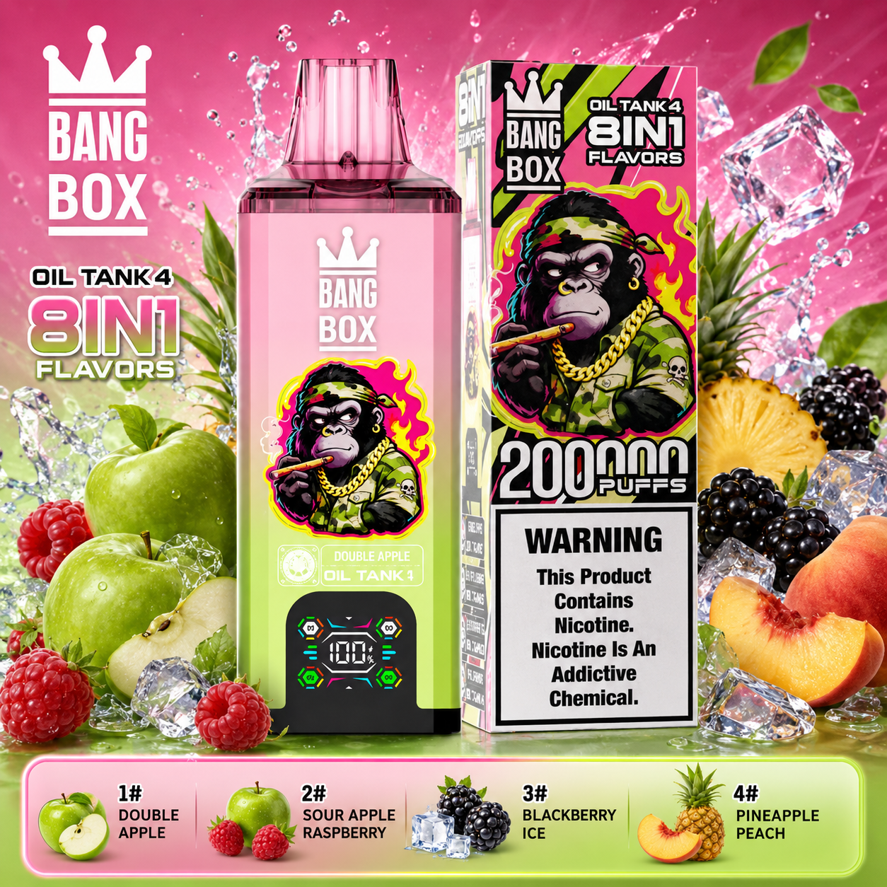 Bang Box 8-in-1 200K Vape | 200000 Puffs Original - immagine 7