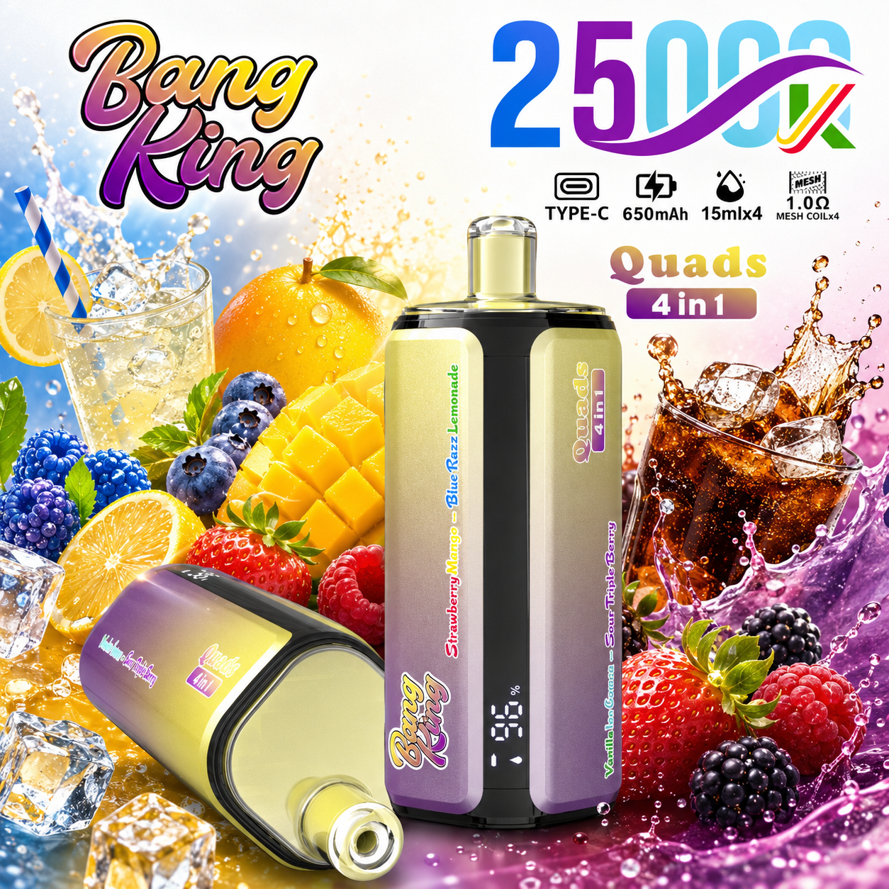 Bang King 4-in-1 250K Vape | 250000 Puffs - immagine 6