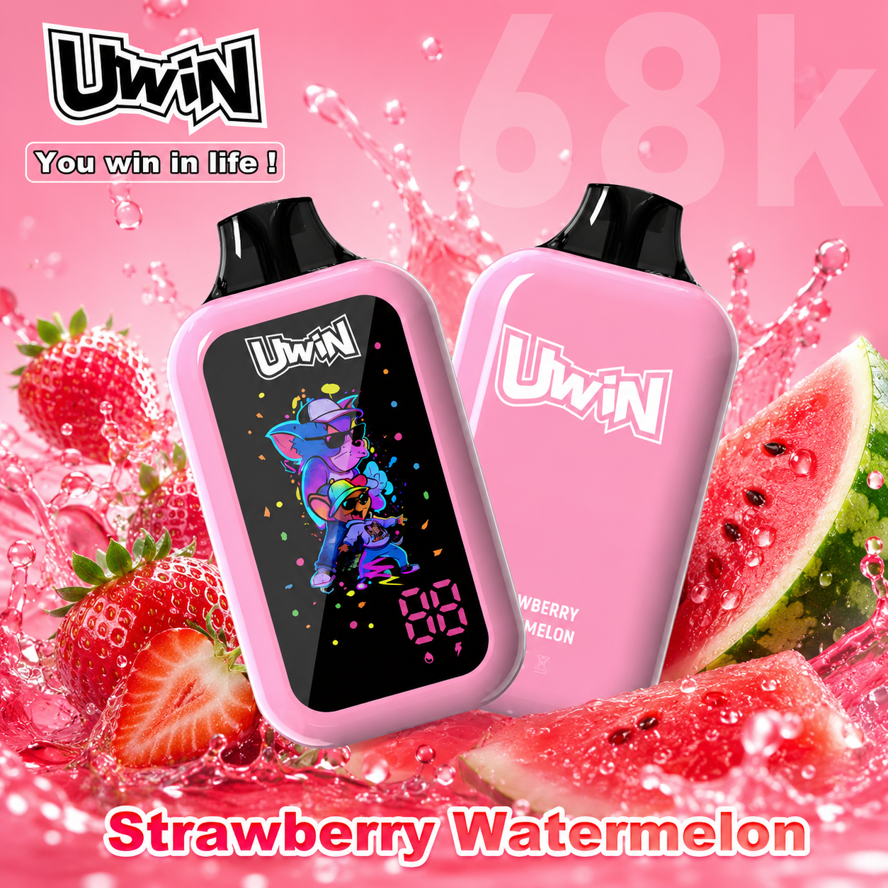 Uwin digital box 68K Vape | 68000 Puffs - immagine 2