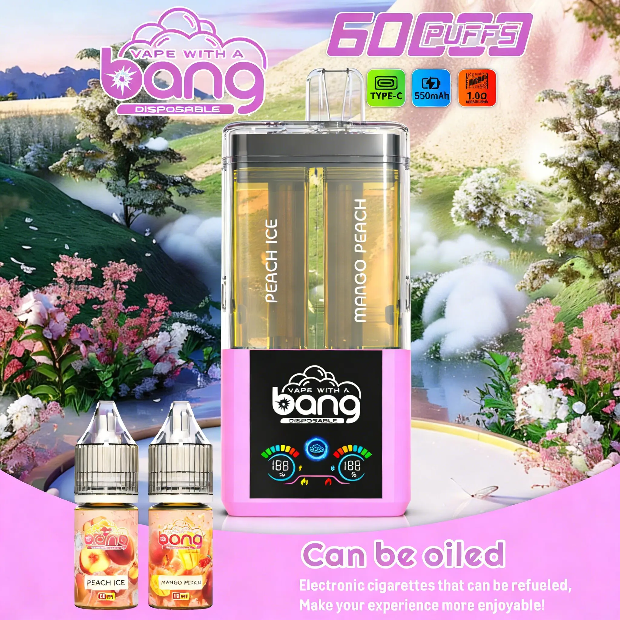 Bang Dual Refillable Oil 60K Vape | 60000 Puffs - immagine 14